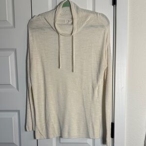 Lou & Grey Cream Cowl Neck Sweater